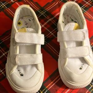 Girls white Adidas sneakers size 9K